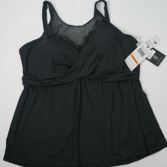 Coco Reef Plus Size Dreamweaver High Neck Wrap Bra Sized Tankini SET 24W / 46DD - Picture 10 of 12